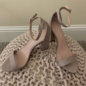 Madden Girl Beella Block Heel Sandals - Tan Suede